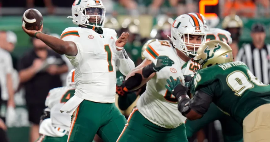 Duke Blue Devils Football vs Miami Hurricanes Football Match Player Stats
