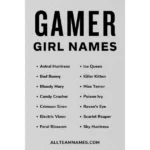 Gamer Tags for Girls
