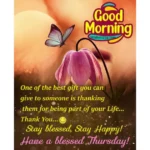 Inspiration Good Morning Thursday Blessings