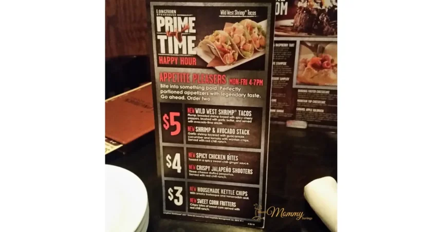 Longhorn Steakhouse Menu With Prices