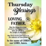 Thursday Blessings and Prayers