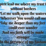 spirit lead me where my trust is without borders lyrics