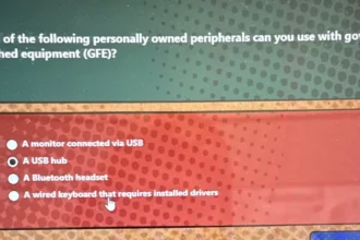 which of the following personally owned peripherals can you use with government furnished equipment